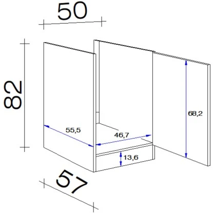 Flex-Well Exclusiv Spülenunterschrank Capri 50 Cm Schwarz Matt-Endgrain Oak 6 Flex-Well Exclusiv Spülenunterschrank Capri 50 Cm Schwarz Matt-Endgrain Oak – Bild 4