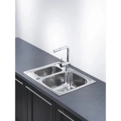 OBI Einbauspüle Quadra Duo 62 Edelstahl Eckig -Küchenarmaturen Geschäft 135452 picture 3