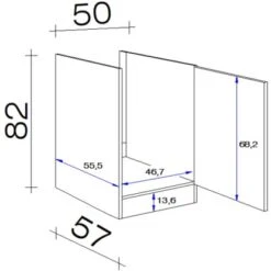 Flex-Well Spülenunterschrank 50cm Ohne Arbeitsplatte Arizona Quarz Cubanit-Eiche 7 Flex-Well Spülenunterschrank 50cm Ohne Arbeitsplatte Arizona Quarz Cubanit-Eiche -Küchenarmaturen Geschäft 164384 4051 5 5