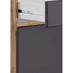 Held Möbel Küchenunterschrank Turin 60 Cm 1 Tür 1 Schublade Graphit/Wotaneiche -Küchenarmaturen Geschäft 189414 11016600 CU 09