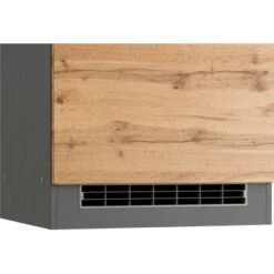 Held Möbel Kühlschrank/Ofenumbauschrank Turin 60 Cm Wotaneiche/Graphit -Küchenarmaturen Geschäft 189522 11016600 CU 06