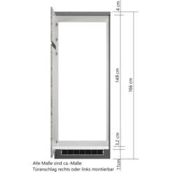 Held Möbel Umbauschrank Für Kühl/Gefrierkombi Turin 60 Cm Graphit/Wotaneiche -Küchenarmaturen Geschäft 189543 11016600 VM 08