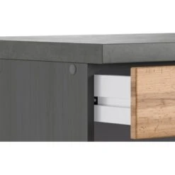 Held Möbel Küchenunterschrank Turin 120 Cm Wotaneiche/Graphit -Küchenarmaturen Geschäft 189569 11016600 CU 05