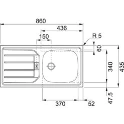 Held Möbel Spülenunterschrank Mailand 110 Cm Hochglanz Graphit/Graphit -Küchenarmaturen Geschäft 189974 11016600 VM 04