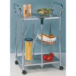 Wenko Beistell- Und Küchenwagen Sunny Silber -Küchenarmaturen Geschäft 2910677 1068 900060100 2