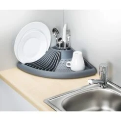 Wenko Eck-Geschirrabtropfer Grau 9 Cm X 50 Cm X 35 Cm 12 Wenko Eck-Geschirrabtropfer Grau 9 Cm X 50 Cm X 35 Cm -Küchenarmaturen Geschäft 301766 1068 5