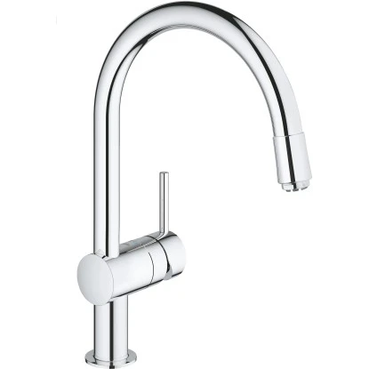 Grohe Einhand-Spültischbatterie Minta Chrom 12,5mm (1/2") C-Auslauf 3 Grohe Einhand-Spültischbatterie Minta Chrom 12,5mm (1/2") C-Auslauf