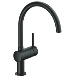 Grohe Minta Spültischbatterie Mit C-Auslauf In Velvet Black
