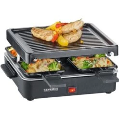 Severin Mini Raclette-Grill RG 2370 Für 4 Pers. 600 W -Küchenarmaturen Geschäft 4008146036804 4776 3