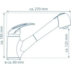 Schütte Küchenarmatur Albatros Mit Geschirrbrause Chrom -Küchenarmaturen Geschäft 4008431333793 2759 99