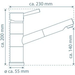Schütte Spültischarmatur Mit Herausziehbarem Auslauf Unicorn Chrom -Küchenarmaturen Geschäft 4008431337708 2759 20