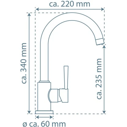 Schütte Design-Spültischarmatur Cornwall Schwarz-Matt 8 Schütte Design-Spültischarmatur Cornwall Schwarz-Matt – Bild 6