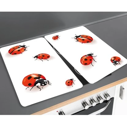 Wenko Herdabdeckplatten Universal Marienkäfer 2er Set Mehrfarbig 4 Wenko Herdabdeckplatten Universal Marienkäfer 2er Set Mehrfarbig – Bild 2