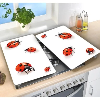Wenko Herdabdeckplatten Universal Marienkäfer 2er Set Mehrfarbig 5 Wenko Herdabdeckplatten Universal Marienkäfer 2er Set Mehrfarbig – Bild 3