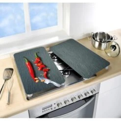 Wenko Herdabdeckplatten Universal Cayenne 2er Set Mehrfarbig -Küchenarmaturen Geschäft 4008838249147 1068 03