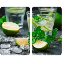 Wenko Herdabdeckplatten Universal Mojito 2er Set Mehrfarbig