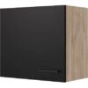 Flex-Well Exclusiv Oberschrank Capri 60 Cm X 55 Cm Schwarz Matt-Endgrain Oak -Küchenarmaturen Geschäft 4047584070179 4051 S 03