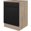 Flex-Well Exclusiv Unterschrank Capri 60 Cm Schwarz Matt-Endgrain Oak 2 Flex-Well Exclusiv Unterschrank Capri 60 Cm Schwarz Matt-Endgrain Oak -Küchenarmaturen Geschäft 4047584070278 4051 S 03