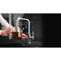 Thermoflow Kochendwasser-Armatur THERMOFLOW100E Mit Eckigem Auslauf -Küchenarmaturen Geschäft 4260641227532 4384 9