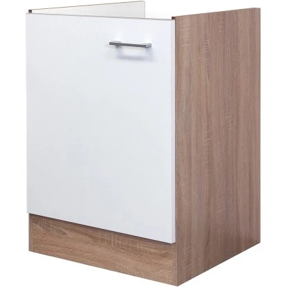 Flex-Well Classic Spülenunterschrank Florida 50 Cm Weiß-Sonoma Eiche 3 Flex-Well Classic Spülenunterschrank Florida 50 Cm Weiß-Sonoma Eiche