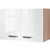 Flex-Well Exclusiv Oberschrank Valero 80 Cm X 55 Cm Hochglanz Weiß-Sonoma Eiche -Küchenarmaturen Geschäft 4528030 4800 h80 valero 3