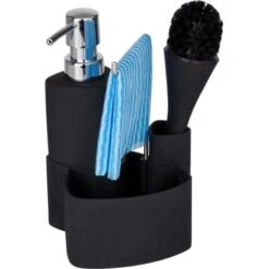 Wenko Spül-Set Empire Schwarz 19 Cm X 11 Cm X 12,5 Cm 9 Wenko Spül-Set Empire Schwarz 19 Cm X 11 Cm X 12,5 Cm -Küchenarmaturen Geschäft 454037 1068 4