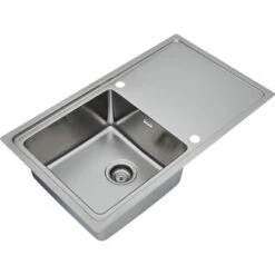 Respekta Einbauspüle Chicago 86 Cm X 50 Cm Edelstahl -Küchenarmaturen Geschäft 45546 4384 CHICAGO86X50 04