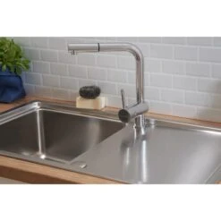 Respekta Einbauspüle Chicago 86 Cm X 50 Cm Edelstahl -Küchenarmaturen Geschäft 45546 4384 CHICAGO86X50 06