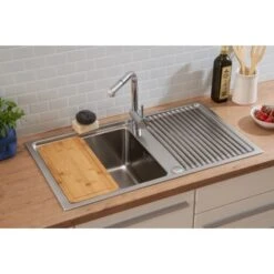 Respekta Einbauspüle Chicago 86 Cm X 50 Cm Edelstahl -Küchenarmaturen Geschäft 45546 4384 CHICAGO86X50 13