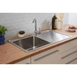 Respekta Einbauspüle Chicago 86 Cm X 50 Cm Edelstahl -Küchenarmaturen Geschäft 45546 4384 CHICAGO86X50 18