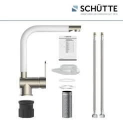 Schütte Küchenarmatur Rio Edelstahloptik-Weiß -Küchenarmaturen Geschäft 473319 2759 005