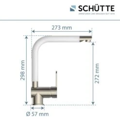 Schütte Küchenarmatur Rio Edelstahloptik-Weiß -Küchenarmaturen Geschäft 473319 2759 006