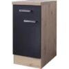 Flex-Well Exclusiv Unterschrank Lara 40 Cm Anthrazit-San Remo Eiche -Küchenarmaturen Geschäft 4785432 4051 us40Lara