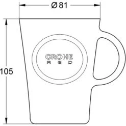 Grohe Teegläser Red 4 Stück -Küchenarmaturen Geschäft 5212832 4520 1451364 1