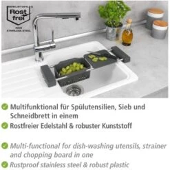 Wenko Spülbecken-Organizer Spülen-Caddy Cami Ausziehbar -Küchenarmaturen Geschäft 534924 1068 03