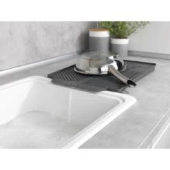 Wenko Abtropfmatte Linea 40 Cm X 3 Cm X 30 Cm Grau -Küchenarmaturen Geschäft 548132 1068 04