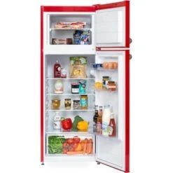 Respekta Kühl-Gefrierkombination KS144 Vintage VC Rot -Küchenarmaturen Geschäft 571958 4384 KS144VRA 04