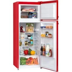 Respekta Kühl-Gefrierkombination KS144 Vintage VC Rot -Küchenarmaturen Geschäft 571958 4384 KS144VRA 05