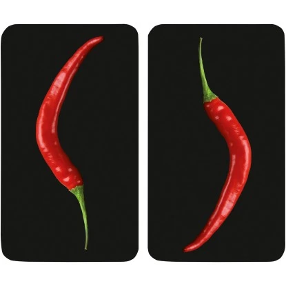 Wenko Herdabdeckplatten Universal Hot Peperoni 2er-Set Mehrfarbig 3 Wenko Herdabdeckplatten Universal Hot Peperoni 2er-Set Mehrfarbig