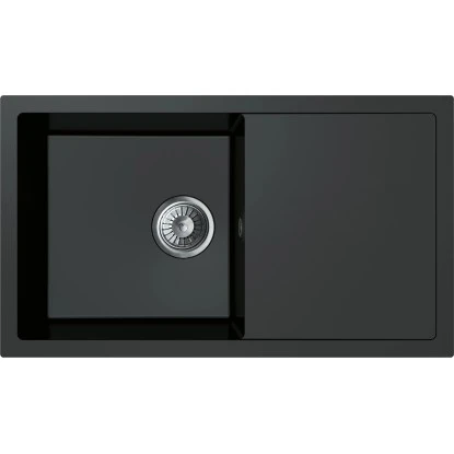 Miló Einbauspüle Granitverbundstoff Blissano 76 Schwarz 2 Miló Einbauspüle Granitverbundstoff Blissano 76 Schwarz