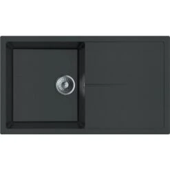 Miló Einbauspüle Granitverbundstoff Adore 86 Lava-Anthrazit