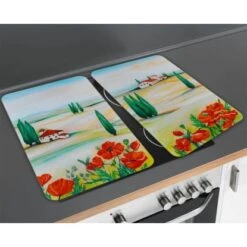 Wenko Herdabdeckplatte Universal Toscana 2er-Set Für Alle Herdarten -Küchenarmaturen Geschäft 686912 1068 03