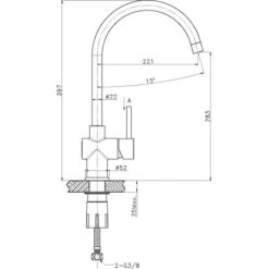 Sanitop-Wingenroth Küchenarmatur Surf Edelstahl -Küchenarmaturen Geschäft 687979 3711 2