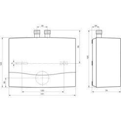 Vaillant Niederdruck Kleindurchlauferhitzer MiniVED H 3/3 N 3,5 KW Weiß -Küchenarmaturen Geschäft 688243 4384 2