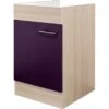 Flex-Well Exclusiv Spülen-Unterschrank Focus 50 Cm Akazie-Aubergine-Akazie -Küchenarmaturen Geschäft 7361157 4051 spu50 focus
