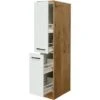 Flex-Well Exclusiv Demi-Apothekerschrank Vintea 30cm Magnolie Matt-Lancelot Oak