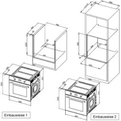 Respekta Backofen-Hauben Set EBDH-SET44090BS 90 Cm Black Steel -Küchenarmaturen Geschäft 75 4384 DIGI8BLACKSTEEL 05