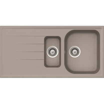 Respekta By Schock Granit-Einbauspüle Orlando 100 X 50 Cm 1,5 Becken Betongrau 3 Respekta By Schock Granit-Einbauspüle Orlando 100 X 50 Cm 1,5 Becken Betongrau