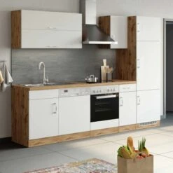 Held Möbel Hängeschrank Sorrento BxHxT 40 Cm X 57 Cm X 34 Cm Weiß-Wotaneiche -Küchenarmaturen Geschäft 853727 11016600 12