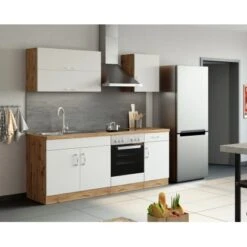 Held Möbel Hängeschrank Sorrento BxHxT 50 Cm X 57 Cm X 34 Cm Weiß-Wotaneiche -Küchenarmaturen Geschäft 853739 11016600 11